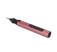 Alomejor Alomejor Pluma de Grabado Eléctrico, Grabador Portátil Ligero de Carga Rápida para Manualidades, Kit de Carga USB de Joyería de Metal, Madera y Vidrio (SILVER) (SILVER) (Oro rosa)
