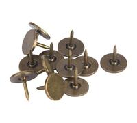 Alomejor Alomejor Tapicería Clavo Cian Bronce Hierro Decorativo para Accesorios de Muebles 100 Piezas 9 X 8mm Decoración de Sofá (Diámetro 19 MM * longitud total 15 MM) (Diámetro 11 * longitud