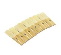 Alomejor Alto BB Saxophone 2.5 Fuerza Bambu Reeds 10 Conjunto de 10 para una Mejor Calidad de Sonido que Es Adecuada para el Jugador de Tijeras Alto