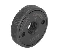 Alomejor Amoladora Angular de Acero de Aleación Tuerca con Reborde Bloqueable Placa de Presión Autoblocante para Pulidora 48,5 Mm de diámetro. 5/8-11 Negro para Trabajadores Metalúrgicos