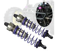 Alomejor Amortiguador de Amortiguadores de Alta Resistencia Metal para un Automóvil 1/10 RC, Accesorio RC Mecanizado por CNC Duradero para Conducción Equilibrada, Adecuado, 2 Piezas (105MM)