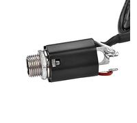 Alomejor Amplificador de Pastilla EQ de 4 Bandas para Guitarra Acústica con Indicador de Batería Baja Negro 4x2.3x1.7", Ecualizador de Preamplificador de 4 Bandas y Pastilla para Accesorios de (Sin