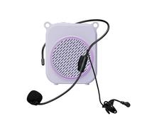 Alomejor Amplificador de Voz con Micrófono para Auriculares, Amplificador Portátil, Adecuado para Profesores, Actividades Al Aire Libre, Guía Turística, Altavoz (PURPLE)