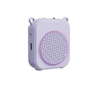 Alomejor Amplificador de Voz con Micrófono Para Auriculares,Amplificador Portátil,Para Altavoz Guía Turístico de Profesores (PURPLE)