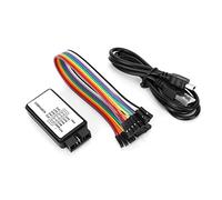 Alomejor Analizador Lógico USB, Dispositivo Digital Compacto con 8 Canales, Velocidad de Muestreo de 24MHz, Ideal para Proyectos de Electrónica, Tamaño Portátil