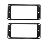 Alomejor Anillo de Pastilla Humbucker, Aleación de Aluminio, Accesorios Livianos para Guitarra Eléctrica, Fácil Instalación con Orificios de Montaje Precisos para Músicos (BLACK)