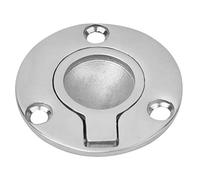 Alomejor Anillo de Tracción de Acero Inoxidable 316, Manija de Elevación Duradera para Puertas y Escotillas de Barcos, Acabado Pulido, 50 X 41 Mm, 1 Unidad