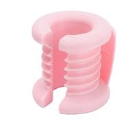 Alomejor Anillo Guía de Hilo de Ganchillo Ajustable, Herramienta Protectora de Dedos con Múltiples Ranuras para Control de Tensión del Hilo para Principiantes, Rosa, 1 Unidad