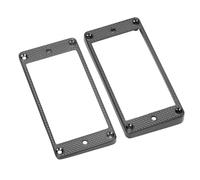 Alomejor Anillo para Pastilla Humbucker, Marco de Montaje Plano de Metal para Pastillas de Puente y Mástil de Guitarra Eléctrica, Juego de 2 Piezas con Tornillos, Compatible con y SG.
