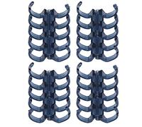 Alomejor Anillos de Encuadernación Clamp/Holder de Plástico Poroso de 11 Mm para Personalizar, Sujeta 60 Hojas Clamp/Holder de Plástico de Hojas Sueltas para Suministros de Oficina, 20 Anillos de