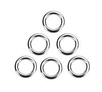 Alomejor Anillos de Pesca,Alta Resistencia Conectores de Cadena duraderos 50 Unidades for Pescadores Agua Dulce Salada Exterior