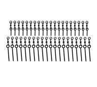 Alomejor Anillos de Pesca de Carpa, Tornillos de Cebo de Acero Inoxidable para Rápido de Señuelo, Paquete de 20 Accesorios de Pesca para Pescadores