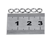 Alomejor Anillos Partidos Pesca,100 Unidades Resistentes,tamaño 5# Conectores Pesca,Accesorios for Pescadores Principiantes Profesionales en ríos Lagos mar
