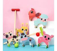 Alomejor Animal Gate Ball Toys Juego de Croquet de Dibujos Animados Juego de de Juguetes para Bebés Al Aire Familiar, para Interacción Deportiva Infantil, Entretenimiento entre e Hijos, Edad