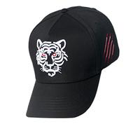 Alomejor Animal Tiger Bordado Béisbol Sol Sombrero Fresco Hip Hop Béisbol Sombrero para Hombres Mujeres Deportes Fan (Cabeza de Tigre Blanco [Bordado 3D])
