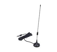 Alomejor Antena Estéreo para Automóvil, Antena de Radio para Automóvil ABS con Base Magnética Fuerte, Cable Aéreo de 30 Cm y para Mejora de la Señal FM, Montaje en Techo o Cola para Vehículos