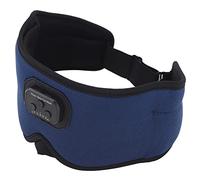 Alomejor Antifaz para Dormir con Bluetooth, Antifaz para Dormir 3D de Seda Helada con 20 Modos de Ruido Blanco, Cómodos Auriculares de Música para Personas Que Duermen de Lado (Blue)