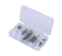 Alomejor anzuelos de Pesca, Gancho Agudo, Variedad de tamaños, Curva Redonda pequeña, for Pesca en Agua Dulce, Captura de lubina, Captura de salmón, Captura de Dorada