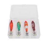 Alomejor Anzuelos Luminosos de Calamar con Señuelos de Pesca Submarinos Brillantes para Pesca de Agua Salada y Dulce