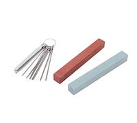 Alomejor Archivos de Nueces de Guitarra y Kit de Archivos Fret con Piedras de Molienda de Tuerca de Silla de Montar Puente (M02802)