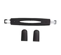 Alomejor Asa de Plástico para Equipaje, Correa de Repuesto Flexible Negra, Empuñadura de 23,3 Cm, Repuesto para Maleta, Funda para Equipaje