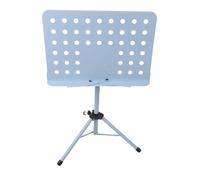 Alomejor Atril para Partituras, Altura Ajustable, Plegable, Portátil, de Metal, ABS, Resistente Soporte para Libros de Música con Bolsa de Transporte, para Músicos, Directores, (BLUE)
