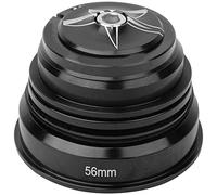 Alomejor Auriculares de Bicicleta cónicos 44-56mm aleación de Aluminio Bicicleta de Horquilla Delantera vástago de Bicicleta reemplazo de Auriculares(Negro)