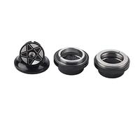 Alomejor Auriculares de Bicicleta de aleación de Aluminio de 34 mm con cojinete de Bicicleta para cojinete de Horquilla de dirección Recta de 28,6 mm(Negro)