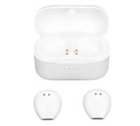 Alomejor Auriculares de Traducción Invisibles, Auriculares de Traducción de Idiomas Bluetooth 5.4 AI con Tecnología de Cancelación de Ruido, para Viajes, Reuniones de Negocios, Aventuras (White)