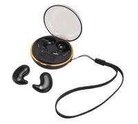 Alomejor Auriculares Inalámbricos Bluetooth BT5.3 Control Táctil para Dormir Audición Cómoda Ultrafina 2 Piezas (Black)