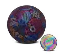 Alomejor Balón de Fútbol Reflectante de Alta Densidad para Entrenamiento con Efecto Reflectante para Fiesta de Cumpleaños Multicolor Talla 5 (Alomejorgeaqyi6dgz-221214SU03-1)