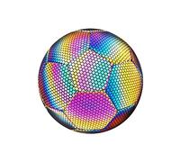Alomejor Balón de Fútbol Reflectante Luminoso, Material de TPU, Balón de Fútbol Brillante Duradero para Entrenamiento y Juegos, para Niños y Amantes del (Alomejoryufzvs3968-221214SU03-2)