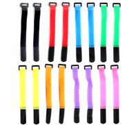 Alomejor Bandas para Cañas de Pescar Correas para Cañas de Pescar con Gancho y Bucle Fuertes, 16 Piezas para Organización de de y Fácil Transporte (Color Mezclado)