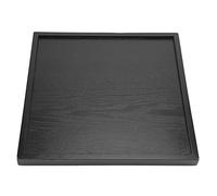 Alomejor Bandeja de Madera para Servir té, Forma Rectangular de Madera Maciza, Respetuosa con el Medio Ambiente, Duradera para el Hogar, Restaurante, Hotel (30 * 30)