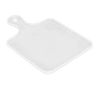 Alomejor Bandeja de Silicona con Moldes para Cortar Queso, Tabla Creativa con Asas para Servir en el Hogar, Bandeja para Aperitivos y Frutas, Posavasos (Molde de con asa cuadrada)