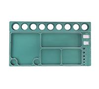 Alomejor Bandeja de tornillos RC, organizador magnético de herramientas de aleación de aluminio para tornillos, tuercas, pernos, arandelas, con 4 rodamientos magnéticos para coche RC, aviones