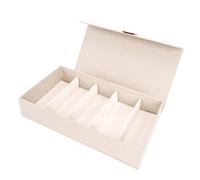 Alomejor Bandeja Organizadora de Gafas de Sol, Elegante Vitrina Interior Suave de 5 Rejillas para el Hogar y la Venta Al por Menor, Lona de Terciopelo de Yute de 12,01x6,69x2,36 Pulgadas