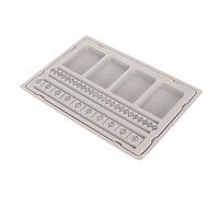 Alomejor Bandeja para Hacer Joyas con Superficie Suave y Posicionamiento de Cuentas para Artesanos Expertos, Juego de 2, 28,2 X 19,5 Cm, Evita que las Cuentas Rueden