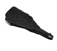 Alomejor Bandolera de Pecho Ligera Ajustable para Hombre con Cremallera de Calidad para Actividades Al Aire Bandolera de Poliéster (Black)