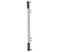 Alomejor Barra de Pedal de Eje de Transmisión de Doble Tambor, Repuesto Duradero para Kit de Batería de Percusión, Biela de Metal para Bateristas (SILVER)