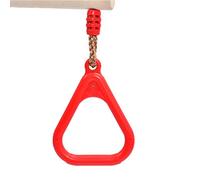 Alomejor Barra Oscilante de Trapecio Ajustable, Anillos de Gimnasio de Madera con Cuerda Ajustable de 1,2 Ma 1,9 M para Niños Adultos, Entrenamiento de Gimnasia en Interiores y Exteriores (Yellow)