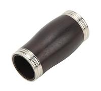 Alomejor Barril de Clarinete, Construcción de ébano y Metal para Mejorar la Estanqueidad Al Aire y la Calidad del Sonido, Liviano Fácil de Instalar, con Acabado Negro Plateado, para