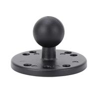 Alomejor Base de Montaje de Bola de 1 Pulgada, Aleación de Aluminio Resistente, Placa Redonda de 2,4 Pulgadas para Dispositivos Electrónicos, Compatible con Kayaks y Semirremolques