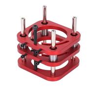 Alomejor Base Elevadora de Mesa para Enrutador Elevación Manual de Aleación de Aluminio de Alta Resistencia para Tareas de Tallado Eficientes Ajustabilidad de 51 Mm Rojo