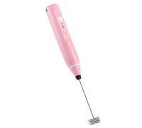 Alomejor Batidora de café Portátil de Mano, Fabricante de Espuma de Leche Eléctrica, Recargable por USB para Cocina Casera (PINK)