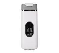 Alomejor Batidora Portátil de 12 Hojas con Carga USB, Licuadora con Pantalla Digital para el Hogar, Oficina, Viajes Al Aire Libre, Color Blanco, 420ML (WHITE)