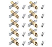 Alomejor Bebedero Automático con Tetina, de Riego Eficiente para Conejos, Suministros 10 Unidades para Conejos, Roedores, Ratas, Cobayas, Cobre+plástico+Acero Inoxidable