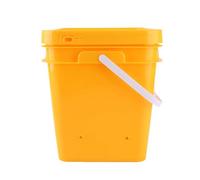Alomejor Bebedero Automático Duradero para Pollos con de Riego por Gravedad de Barril de 12 litros para Pato Ganso, Kit de Comedero Versátil para Aves de Corral (Cubo + Tazón Azul Grande + Tornillos