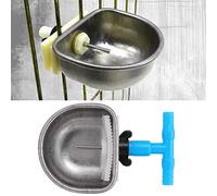 Alomejor Bebedero Automático para Conejos de Acero Inoxidable, 5 uds., para Accesorio de Granja de Bebedero, Fijación con Abrazadera de Resorte de Alta Elasticidad, Adecuado para Alimentación de
