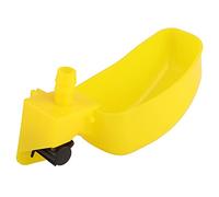 Alomejor Bebedero para Codornices, Bebedero, Herramienta Agrícola Duradera para Palomas Codornices, 12 Piezas, Amarillo, 4,6 X 1,7 Pulgadas, Fácil Instalación